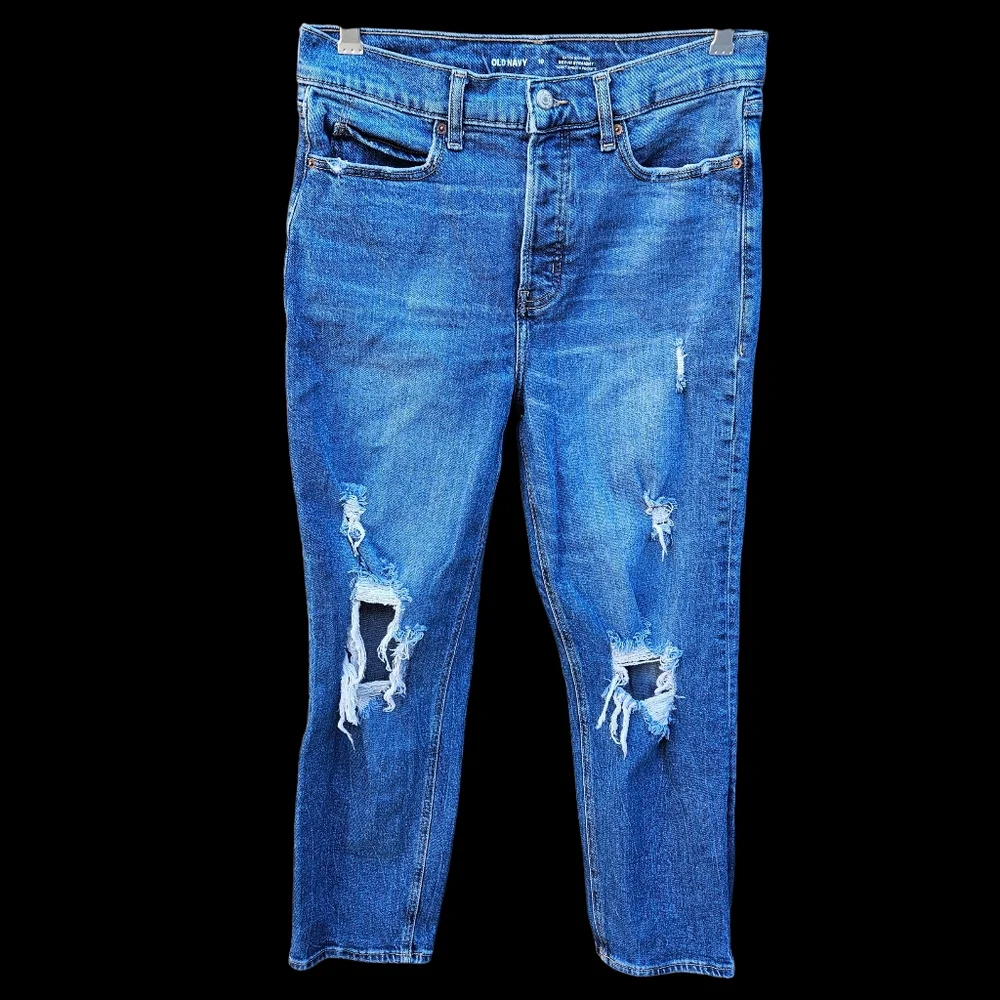 Old Navy Extra High Rise Jeans Women Size 10 - Picture 2 of 16